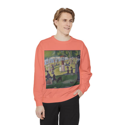 A Sunday on La Grande Jatte by Georges Seurat Unisex Garment-Dyed Sweatshirt