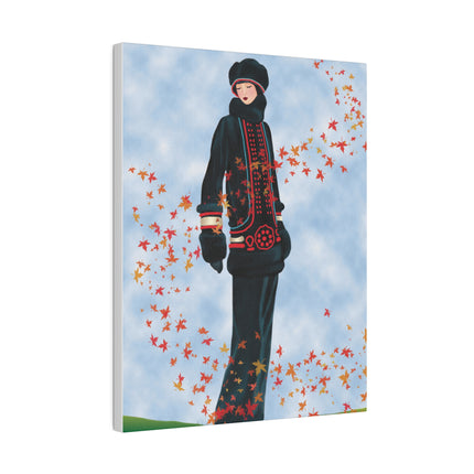 Whispers of Autumn – An Art Deco Portrait of Grace