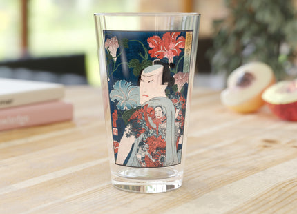 Modern Gallants with Morning Glories by Tsukioka Yoshitoshi Glass, 16oz
