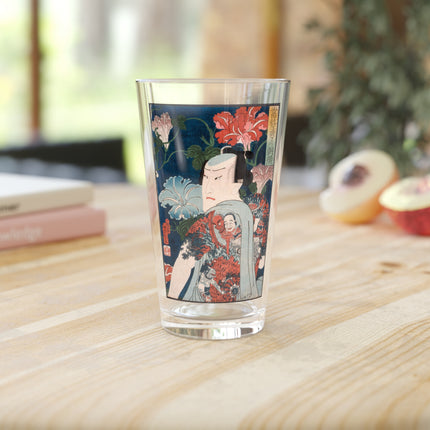 Modern Gallants with Morning Glories by Tsukioka Yoshitoshi Glass, 16oz