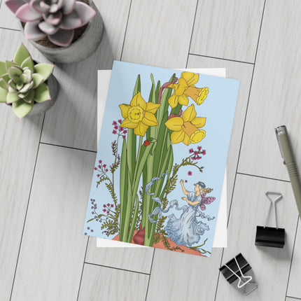 Daffodil Fairy Postcards (envelopes included) - Bundles of 10, 30, 50 Pieces