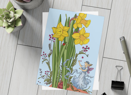 Daffodil Fairy Postcards (envelopes included) - Bundles of 10, 30, 50 Pieces