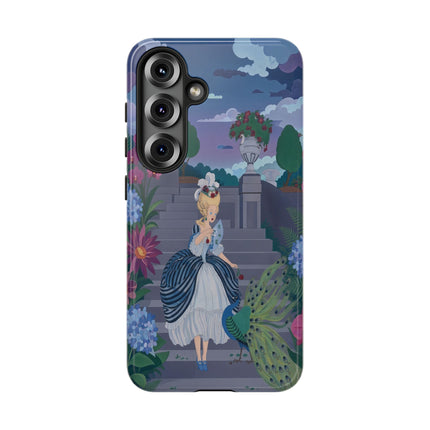 🦚🌸 The Peacock Garden Terrace Phone Case – Art Deco Floral Elegance