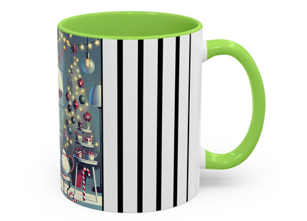 Whimsical Christmas Tea Party Colorful Mugs (11oz, 15oz)
