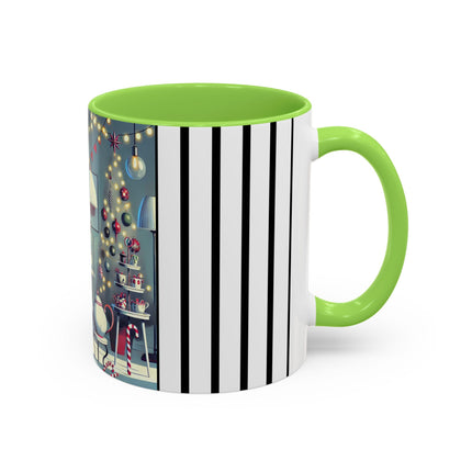 Whimsical Christmas Tea Party Colorful Mugs (11oz, 15oz)