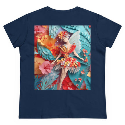 Hibiscus Fairy Women's Midweight Cotton Tee