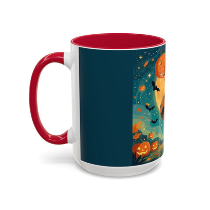 🦇🎃 The Witch Of Batwing Pumpkin Hollow Colorful Mug – Moonlit Halloween Charm