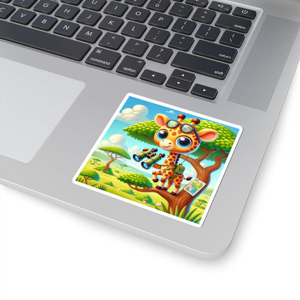 Giraffe Lookout Kiss-Cut Stickers (4 Sizes)