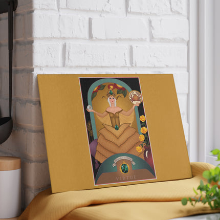 June & Pearl, Alexandrite Zodiac Glass Cutting Board