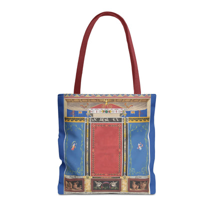 Trompe L’Oeil Designer Tote Bag – Columns, Swans and Vases (AOP)