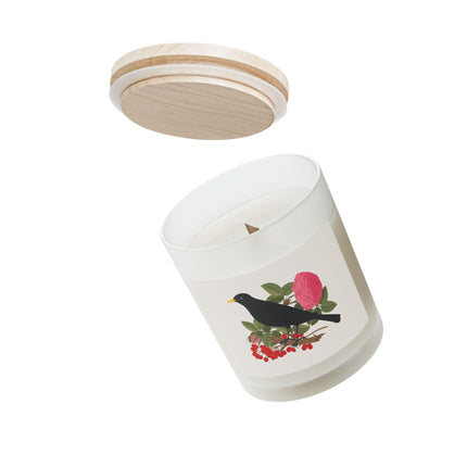Blackbird & Rose Frosted Glass Candle