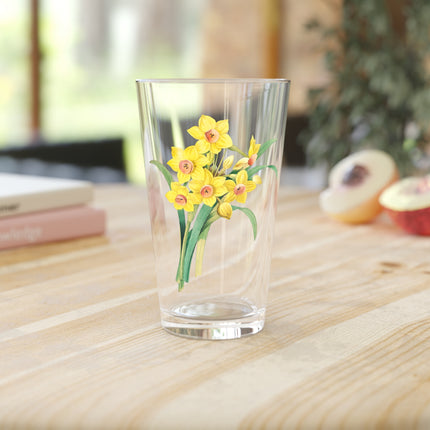 Chinese Sacred Lily Botanical Illustration by Pierre-Joseph Redouté Glass, 16oz