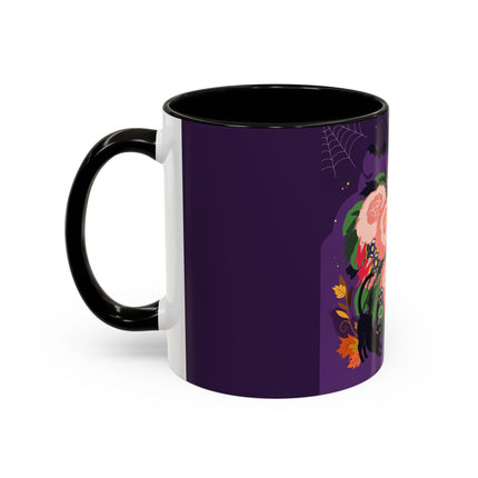 🌹🎃 The Lady Of The Haunted Rose Garden Colorful Mug – Romantic Halloween Charm