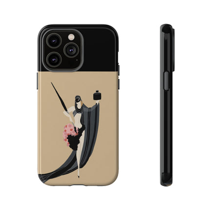 Dancer with Ink & Blossoms Phone Case – Elegant Grace & Artistic Poise