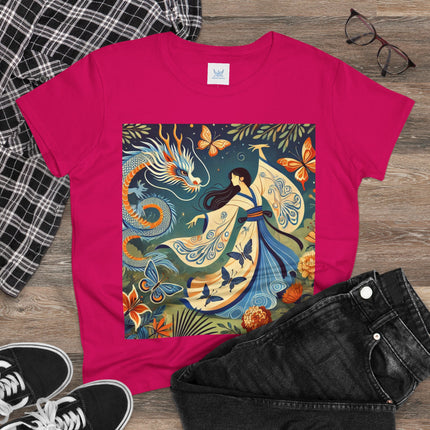 Fairy Waltz in the Butterfly Garden Cotton Tee