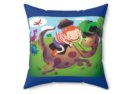 Rip-Roaring Fun Spun Polyester Square Pillow