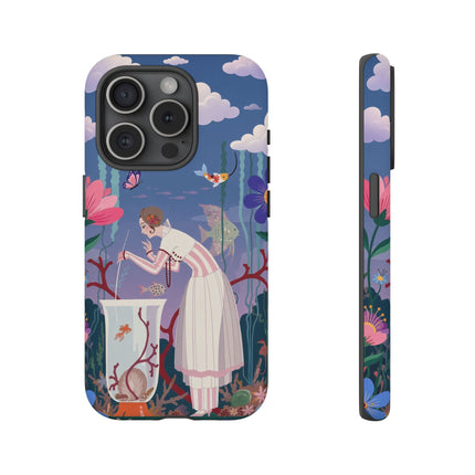 🐠🌸 The Enchanted Aquarium Garden Phone Case – Art Deco Underwater Fantasy