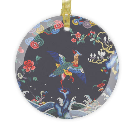 Rank Badge with Mandarin Glass Ornament