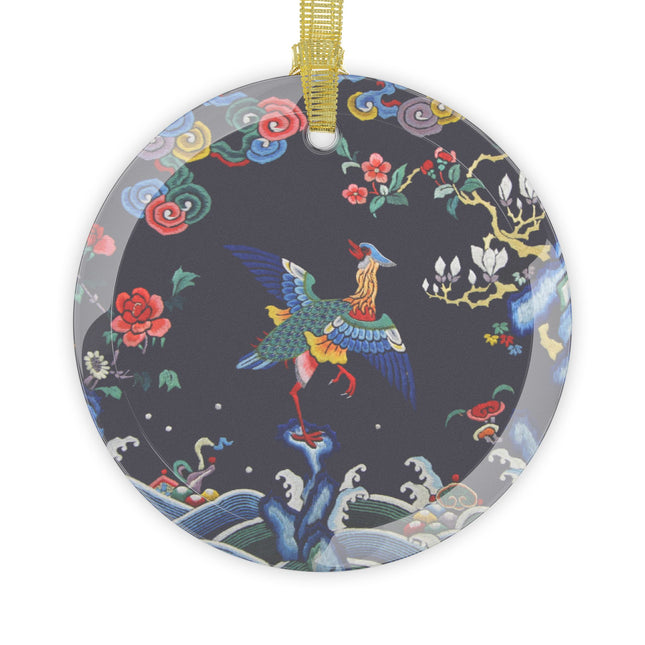 Rank Badge with Mandarin Glass Ornament