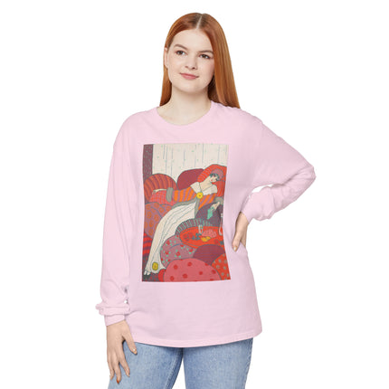 Les Coussins by Georges Lepape Garment-dyed Long Sleeve T-Shirt