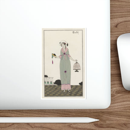 Robe de linon (Linen Dress) by Charles Martin Die-Cut Stickers (5 Sizes)