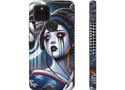 Geisha’s Black Ink Tears Phone Cases