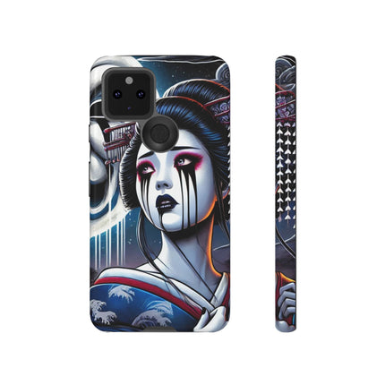 Geisha’s Black Ink Tears Phone Cases