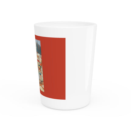 Off with her head! Off with— by Sir John Tenniel Ceramic Shot Glass