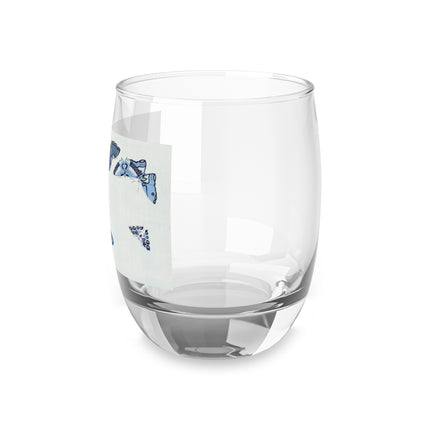 One Thousand Butterflies by Kamisaka Sekka Whiskey Glass