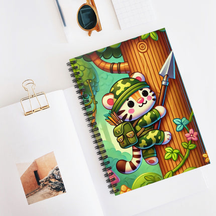 Stealthy Stripes Spiral Notebook - Ruled Line