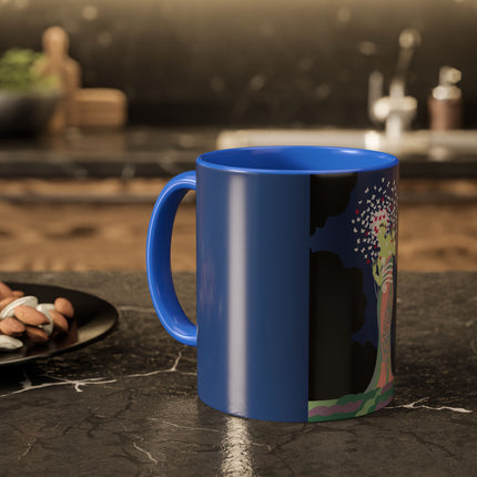 Butterfly Enchantress Colorful Mugs – Ethereal Art Deco Magic & Transformation