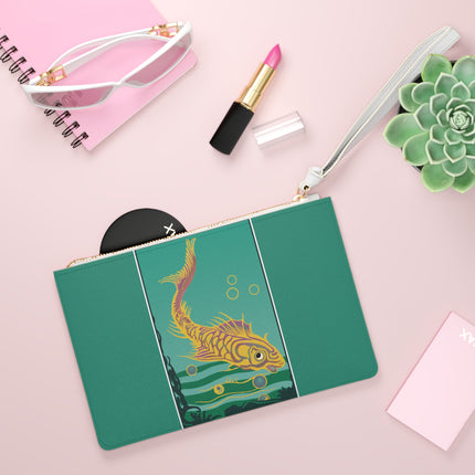 Golden Serenity Clutch Bag