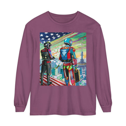 NSA Cyber Punk Computer Hacking Team Long Sleeve T-Shirt