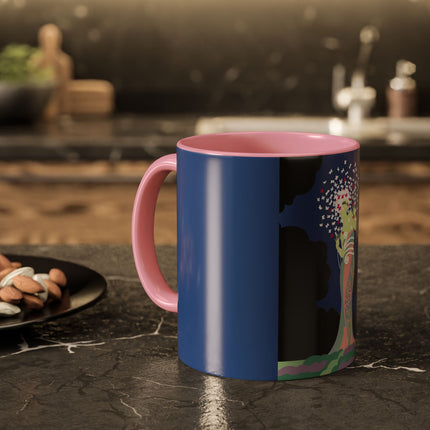 Butterfly Enchantress Colorful Mugs – Ethereal Art Deco Magic & Transformation
