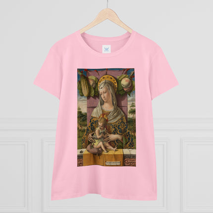 Madonna and Child by Carlo Crivelli Women's Midweight Cotton Tee