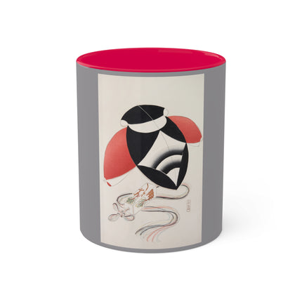 Illustrations of Japanese Toys Pl.056 by Kawasaki Kyosen Colorful Mugs, 11oz