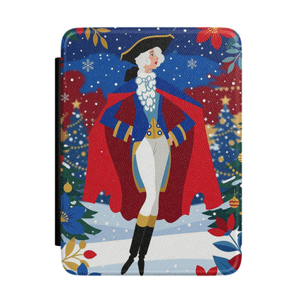🎭❄️ The Christmas Masquerade Lady Kindle Case – Art Deco Holiday Fantasy