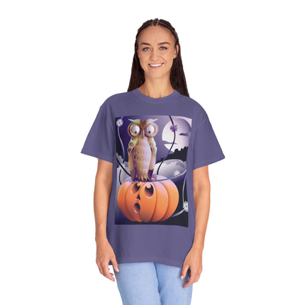 The Startled Pumpkin Unisex Garment-Dyed T-shirt