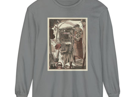 Bric-A-Brac by Fernand Siméon Garment-dyed Long Sleeve T-Shirt