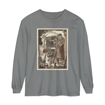 Bric-A-Brac by Fernand Siméon Garment-dyed Long Sleeve T-Shirt
