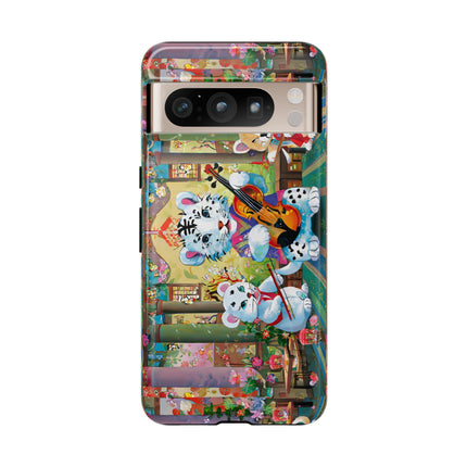 Melodies of the Snow Lion Cub Phone Cases