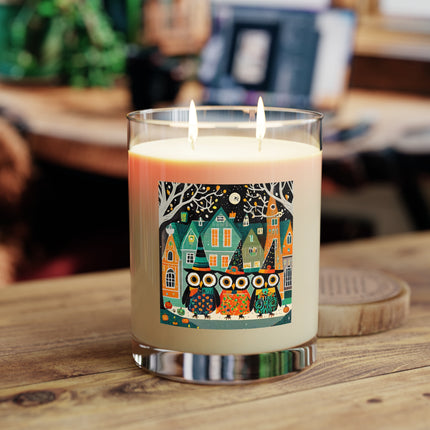 Night of the Trick-or-Treating Owlets Scented Candle - Full Glass, 11oz
