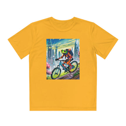 Cyberpunk Frog Youth Competitor Tee