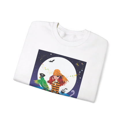 Moonlit Pirate Halloween Unisex Heavy Blend™ Crewneck Sweatshirt