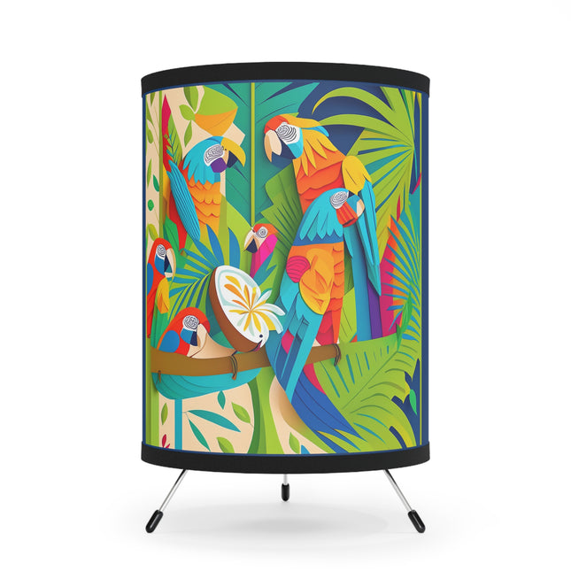 Colorful Macaws Tripod Lamp