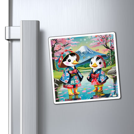 Rainy Day Ducks Magnets (3 Sizes)