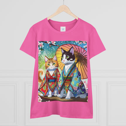 Kimono Kitties Cotton Tee