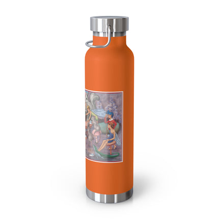 A Fairy's Whimsical Tea Party Copper Vacuum Insulated Bottle, 22 oz