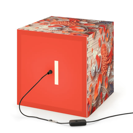 Poppy Fairy Light Cube Lamp