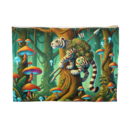 Silent Stripes Accessory Pouch – Stealthy Tiger & Misty Jungle